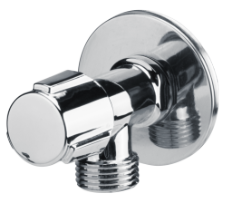 Nickel-Plated Angle Valve with Ceramic Headwork EvoSanitary®