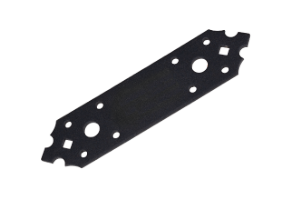 Perforated Jointing Plate for Wood Black Decorative / d[mm]: 160x40x2.5
