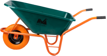 Wheelbarrow P with Plastic Tray and Polyurethane Wheel with Metal Rim 8112