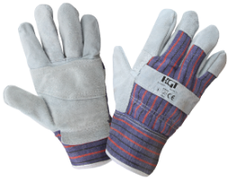 Leather and Canvas Gloves