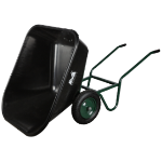 Wheelbarrow Black Plastic Tray with Tipping and 2 Wheels 220 EvoTools®
