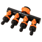 Hose Adapter 4-Way with Valves EvoTools®