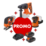 2-Tool Cordless Kit 2x2Ah Batteries and Charger (PROMO 681325 Sander)