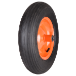 Wheelbarrow Wheel P Pneumatic with Metal Rim, Bearing, Round Tread 1541
