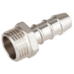Nickel-Plated Hose Connector Male Thread